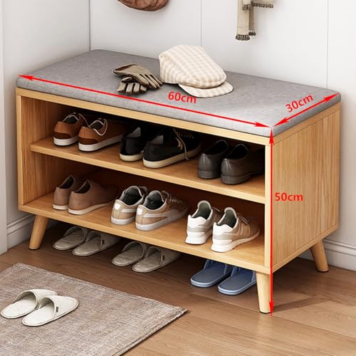 Meuble d'entrée peu encombrant avec range-chaussures à 2 niveaux - 3