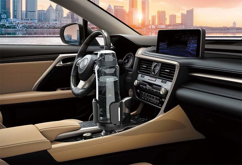 Miniatura 8 de Adaptador expansor de portavasos para automóvil, extensor de portavasos con brazo y base ajustables, universal compatible con Yeti Ramblers14-46oz,