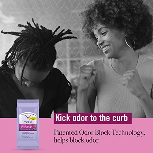 image for Vagisil Wipes, Anti-Itch Medicated Feminine Vaginal Wipes, Maximum Str