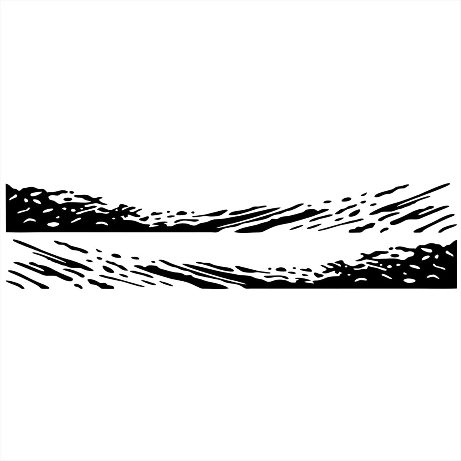 Pepisky Truck Car Stickers, Racing Stripes Car Stickers, Waves Graphics Vinyl Stickers for Car Body Door, Car Decal Stickers for Large Car Side Decals for Truck Pickup SUV Jeep