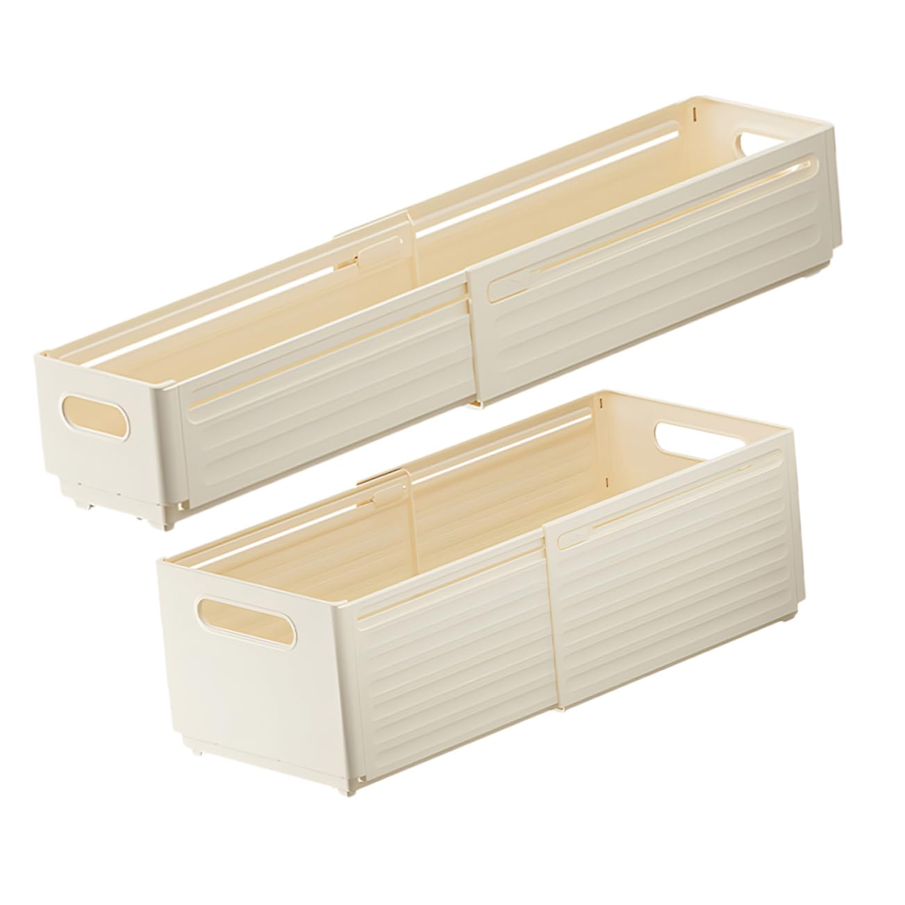 PLAFOPE 2 Cajas Organizadoras de Ropa Interior y Calcetines, Diseño Ajustable en Pp, 2 Piezas, para Cocina y Oficina