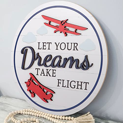 Toarti 3D Airplane Wooden Wall Hanging thumb #2