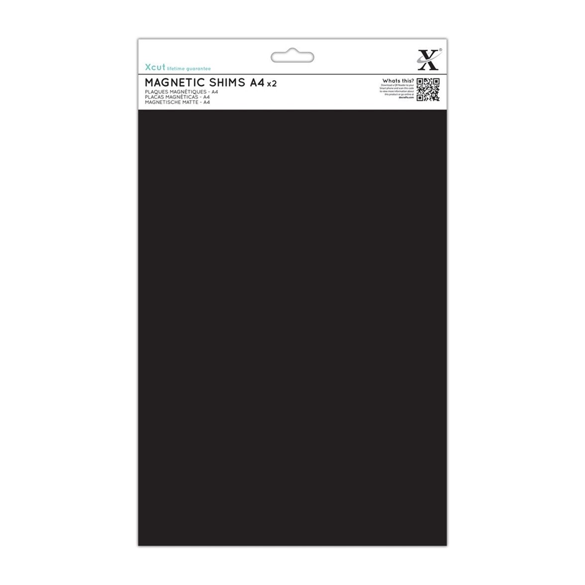 Xcut A4 Magnetic Shim 2 Pack, Adhesive Backed, For Positioning Die When Die-Cutting, Embossing, Craft Accessories, Scrapbooking, Card Making Supplies, A Crafters Companion, For Art & Craft Set