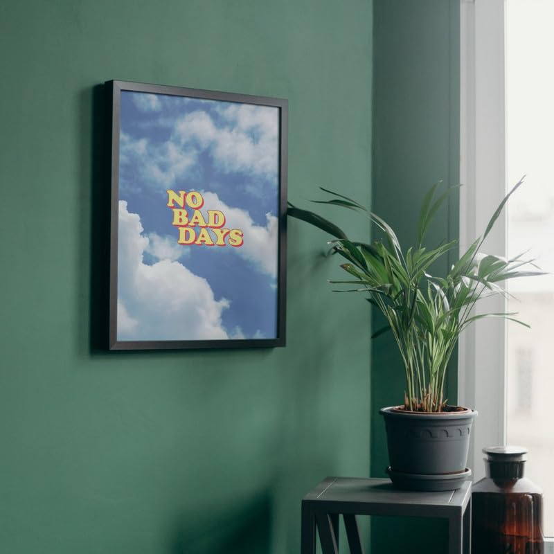 Image of Wall Framed Posters | 8x12 inch size | Motivational Quotes Posters |Inspirational inchNo Bad Days inch Photo Frame - Motivational Wall Decor for Home, Office, or Bedroom