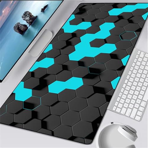 Mousepad grande XXL de 600x300x2mm con base de goma antideslizante para juegos y portátil