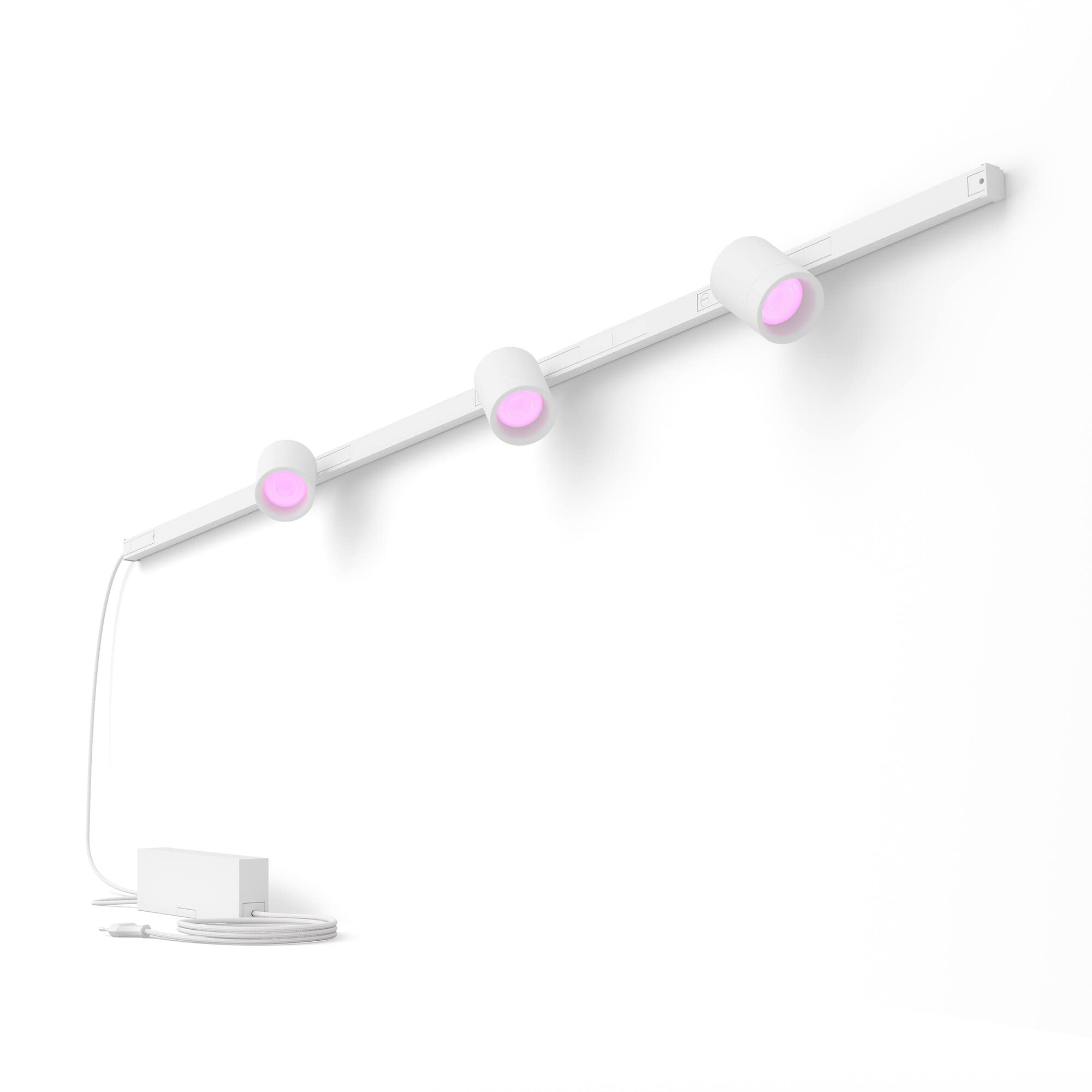 Philips Hue Zestaw bazowy Perfio (ścienny) + 3x Reflektor Perifo (biały)