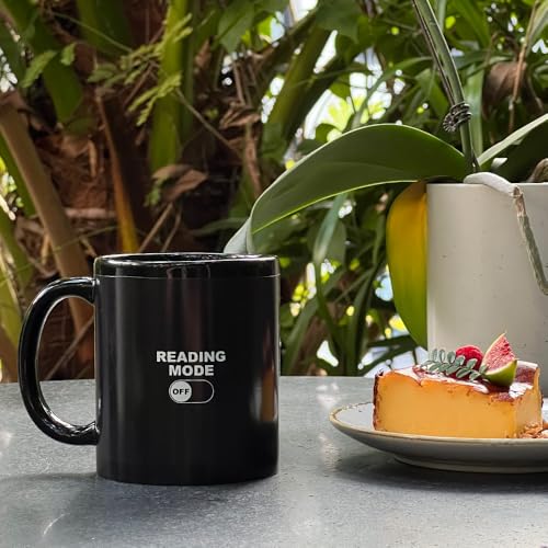 Taza de café de porcelana con cambio de color 11 oz negra miniatura 2