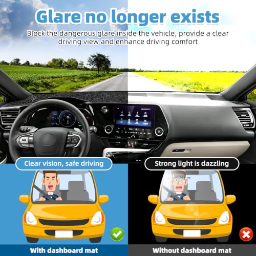 Image of Dash Cover Mat for Lexus NX 250 350 350h 450h 2022-2025 Non-Slip Dashboard Cover Mat Sunshade UV Rays Protector Interior Accessories