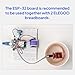 ELEGOO 3PCS ESP-32 Development Board USB-C, 2.4GHz Dual Mode WiFi+Bluetooth 4.2 Dual Core Microcontroller Support AP/STA/AP+STA, CP2102 Chip