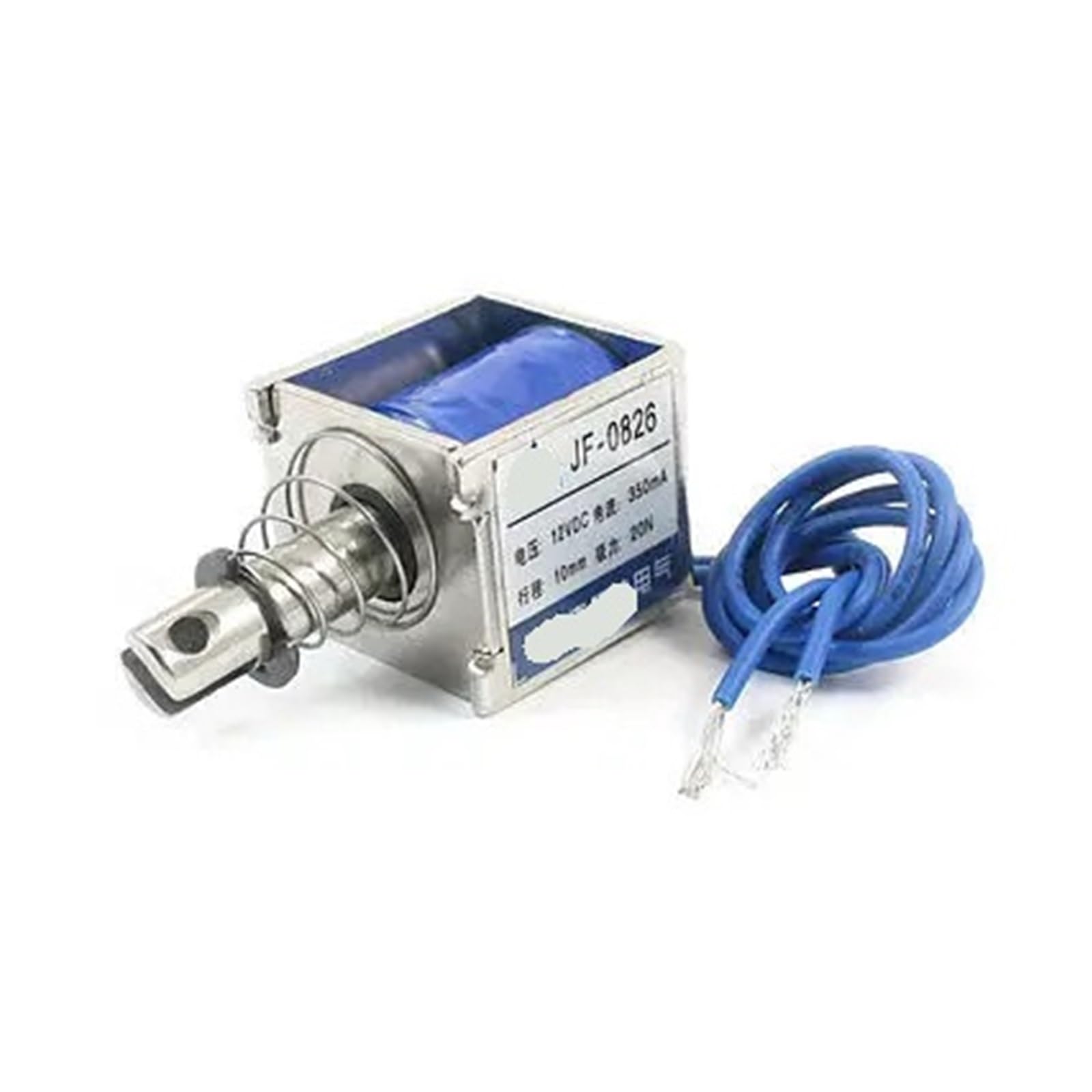 AARTERZZA JF-0826 DC12V/DC24V 350mA 20N 10mm Pull Open Frame Solenoid Electromagnet(DC24V)