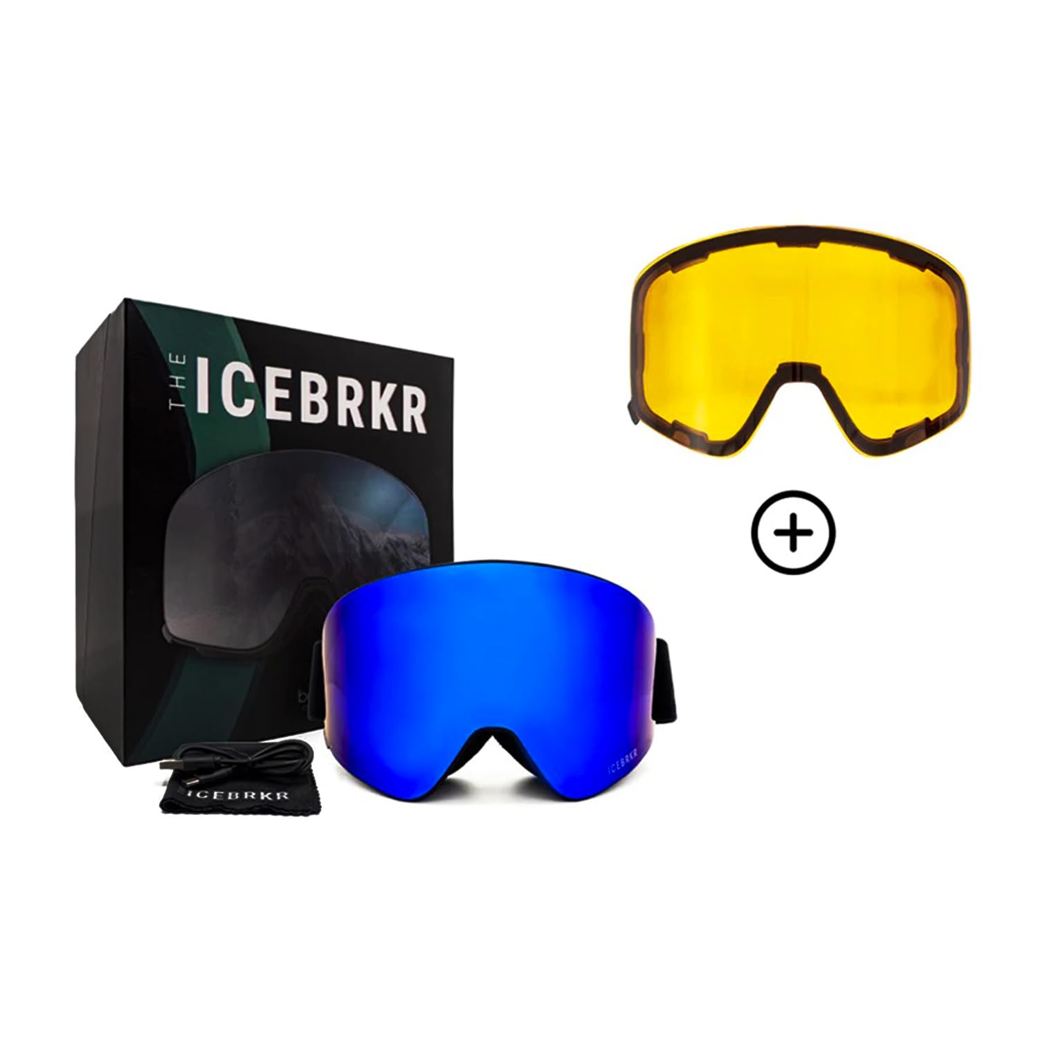 THE ICEBRKR Bonetech Ski Goggle - Blue/Puple, Goggles - Amazon Canada