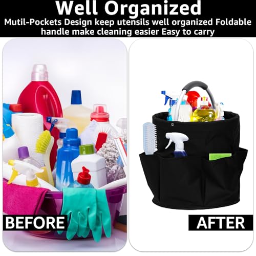 Bolsa de limpieza multiusos con compartimentos para productos de hogar 3
