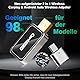 2025 Upgrade 2-in-1 Wireless Carplay und Android Car Wireless Adapter, Convert Wired to Wireless Carplay Dongle, USB C/A, vergoldete Schnittstelle, Plug & Play