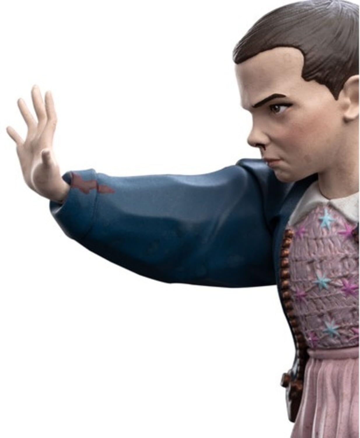WETA Workshop Mini Epics ELEVEN UNDICI Sangue Naso da STRANGER THINGS Statuetta Collezione - Altezza 14cm