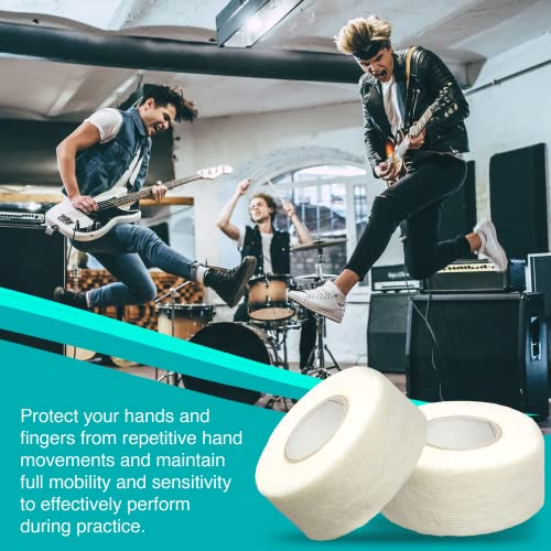 Guard-Tex Blue ¾" Musicians Self Adhering Finger Tape Bandage Wrap – Flexible, Sweatproof Non-Slip Grip – Cohesive Bandages with Breathable Gauze, Adhesive Tapes - 1 Roll x 7 ½ yds - Thumbnail 2