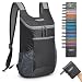 G4Free Lightweight Packable Shoulder Backpack Hiking Daypacks Small Casual Foldable Camping Outdoor Bag for Adults Kids 11L(Black)