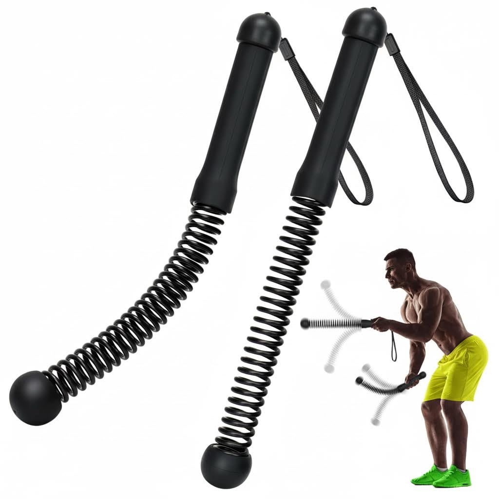 Upgrade Weighted Ropeless Battle Ropes, 2PCS Cordless Battle Rope for Home Gym, Strength, Quiet Portable Training Rope, Workout Ropes Versatile Fitness Equipment for Men Women