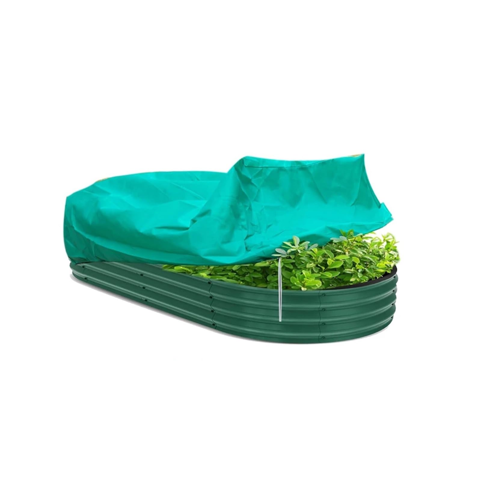 zyrqon 2 Pieces Frost Blankets For Outdoor Plants Frost Protection Cloth Reusable Rectangular Plant Covers With Drawstring For Lawn(Green)