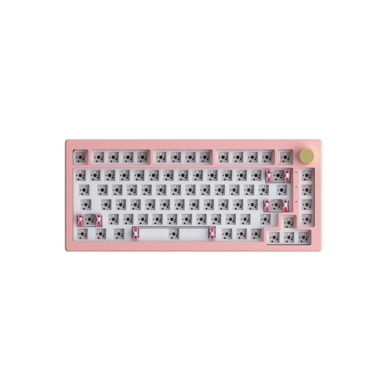 Akko 5075S Barebone DIY Kit for Mechanical Keyboard, Pale Dogwood