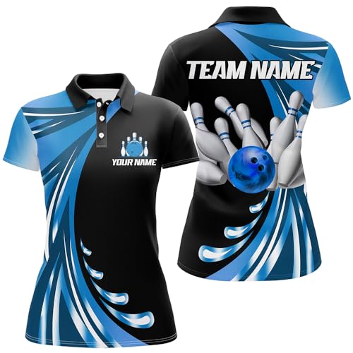Personalized Bowling Jersey Team Bowling Shirt for Men & Women Bowling Polo & Quarter-Zip Shirt BDT2412