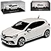 Renautl Clio V R.S. Line Pearl Weiss Metallic 5 Türer 5. Generation Ab 2019 1/43 Norev Modell Auto mit individiuellem Wunschkennzeichen