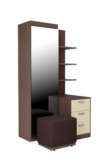 GODREJ INTERIO Aero Particle Board Dressing Table with Stool, 1 Year Warranty