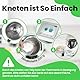 Inwee Teigmesser für Thermomix TM6, Mixmesser Ersatz Zubehör passend für Thermomix TM6,TM5,TMF, Edelstahl-Teigmischmesser, Kein Teig-Rückstand, Schnelle Reinigung, Ersatzteile für Thermomix Messer