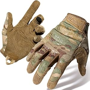 WTACTFUL Tactical Gloves for Men Full Finger Protection Airsoft Paintball Work Hunting Gloves