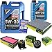 Produktbild QR-PARTS 69355827 Filter Set Inspektionspaket 6 Liter Motoröl Longtime High Tech 5W-30 MANN-FILTER Innenraumfilter Kraftstofffilter Luftfilter Ölfilter
