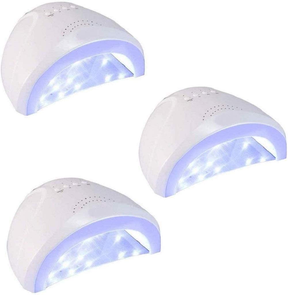 3 X FORNETTO LAMPADA UNGHIE 48 W LAMPADA LED ASCIUGA SMALTO UV