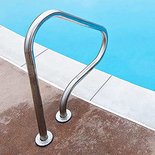 Barandal para piscina de acero inoxidable con escalón miniatura 1