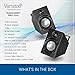 Vanatoo Transparent Zero Plus Near Field Studio Monitor Speakers Pair for TV, PC, Gaming. 120 Watt Powered Speakers for Desktop and Room use. AUX, USB, Bluetooth, Toslink Optical, Remote Control.