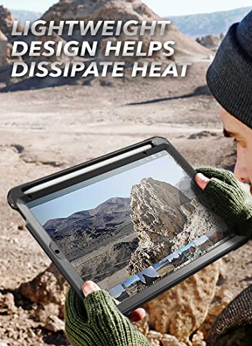 Coque iPad Mini 7 et 6 SUPCASE Noire avec Protège-Écran Intégré
