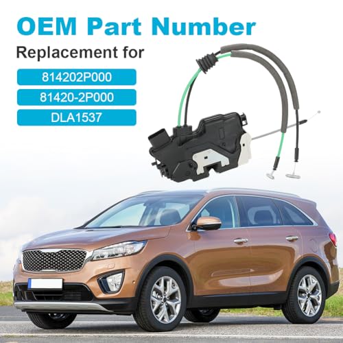 Image of Rear Right Passenger Side Door Lock Latch Actuator Assembly Compatible with Kia Sorento 2011 2012 2013 2014 2015 Door Lock Actuator Replacement for 814202P000 81420-2P000 DLA1537