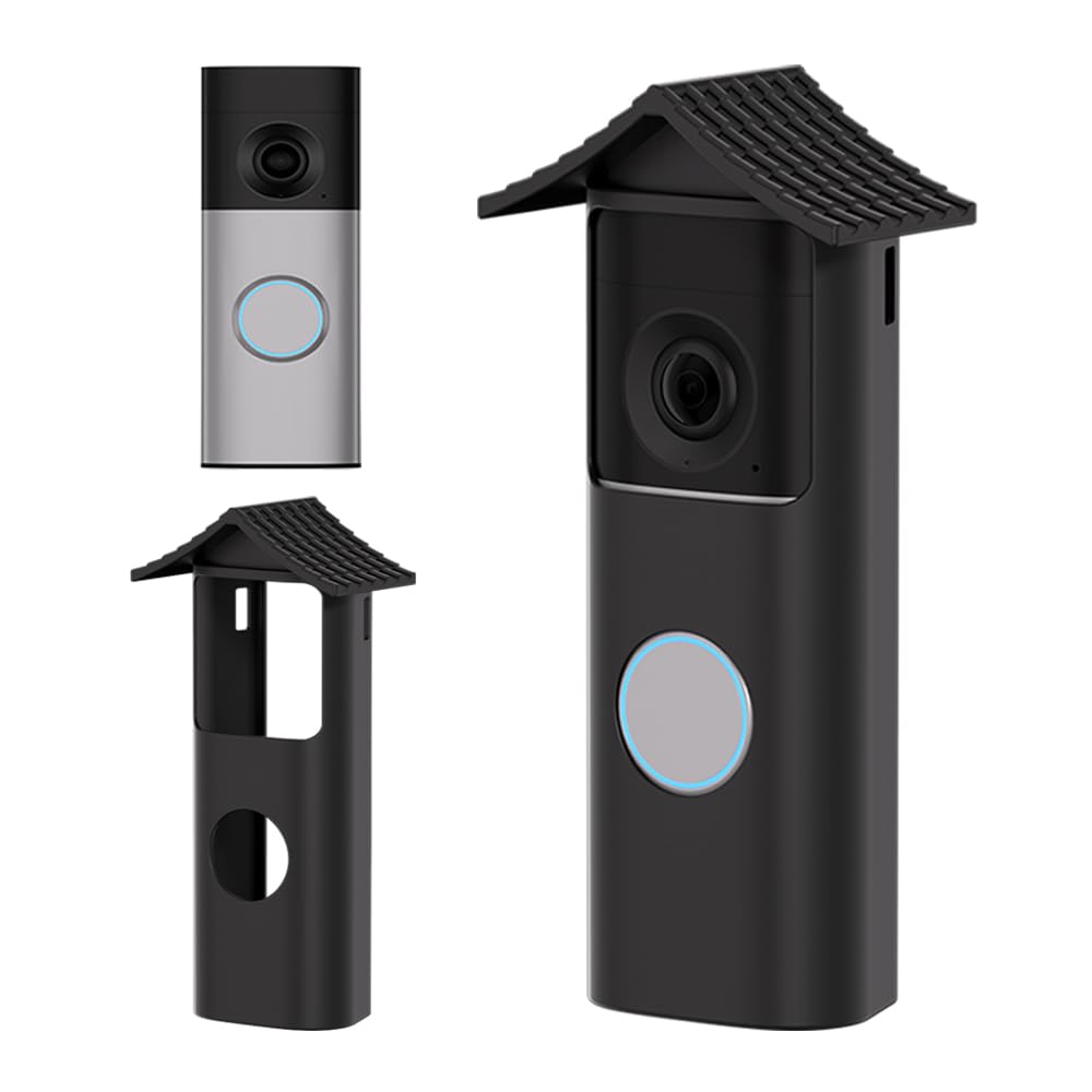 Outdoor Protective Cover Compatible With Ring Battery Doorbell 2nd Gen/Ring Battery Video Doorbell Plus/Pro (2nd Gen),Protect Ring Doorbell from Direct Infringement of Sun Glare,Weather & UV
