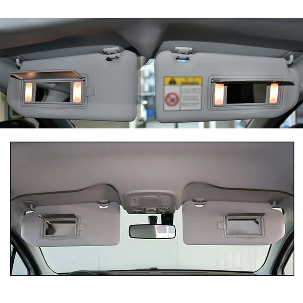 Lot De 2 Clips De Fixation Pour Pare-soleil Hyundai Getz 2002-2011 - Gris, Référence 852351C300QS