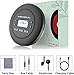 CD Player Portable, MONODEAL Bluetooth CD Player, Rechargeable Compact Small Walkman CD Player with Headphones for Car and Personal Use