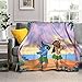 Lilo & Stitch - Coperta in morbido pile morbido e soffice coperta in peluche sfocato, decorazione per la casa, Halloween 152,4 x 127 cm