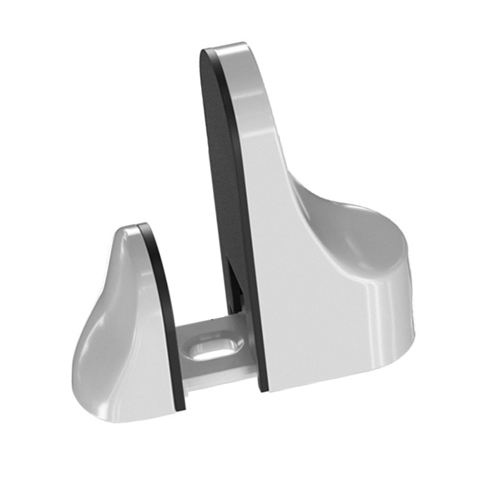 Nucelit Pearl White Contemporary Glass Shelf Brackets Adjustable Metal Clamps Adjustable Holders Upgrades For Bathroom & Exhibition Rooms Clamp Holder