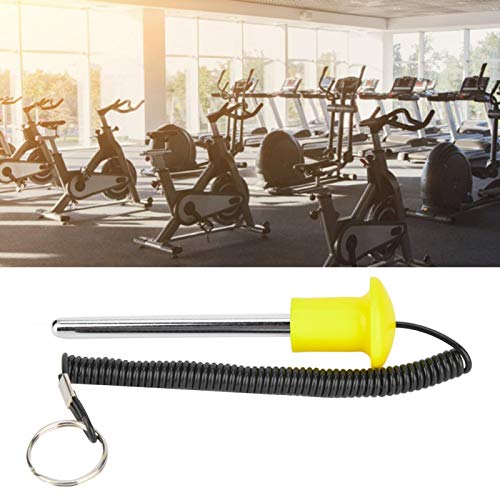 Pilha de peso, acessórios de pino de pilha de peso Pilha de peso magnético amarelo durável Fitness S