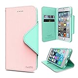 Cellto Apple iPhone 6 Plus Premium Wallet Case 5.5 Inch [Dual Magnetic Flap] Diary Cover High Quality PU Leather+ Life Time Warranty - Baby Pink