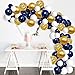 Produktbild Luftballons Gold Blau Helium, 120 Stück Gold Konfetti Ballon Weiß Girlande Geburtstag Ballons Set für Hochzeit Graduierung Party Weihnachten Brautgeschenke Baby-Duschen Valentinstag