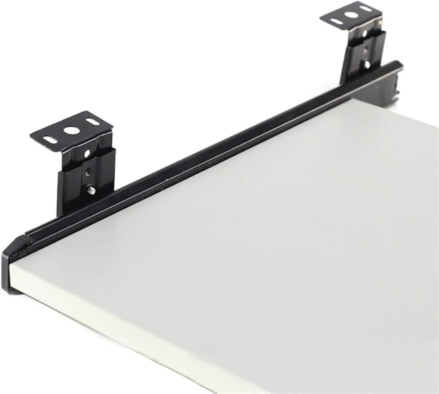 Heavy Duty Drawer Slides 2 Pieces Height-Adjustable Under Desk Computer Keyboard Tray Sliding Drawer Shelf