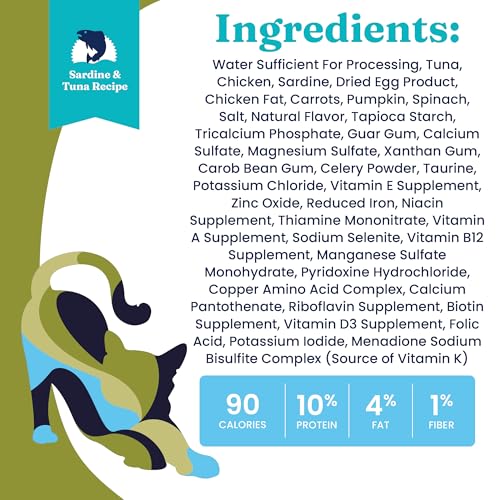 Image of Solid Gold Wet Cat Food Pate - Healthy Canned Cat Food Pate w /Real Tuna & Sardine, Omega Fatty Acids, Vitamins & Minerals - Grain Free & Gluten Free Can Meals for Cats & Kittens - 3ct /3oz Cans
