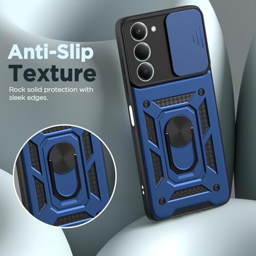 Image of AIBEX Back Cover for Redmi 15 5G | D10 Tough Armor Case | Sliding Camera Shield | 360 Protection | Kickstand Ring Holder | Military-Grade Bumper Case