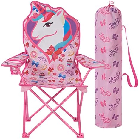 Nickelodeon JoJo Siwa Figural Camp Chair for Kids, Indoor/Outdoor Use, Ages 3+