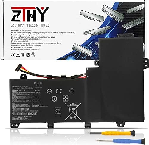 ZTHY C41N1533 Battery Replacement for Asus Q524U Q524UQ Q524UQK Q534U Q534UX Q504UQ Q504UX Q534UXK Q534UX-BHI7T19 ZenBook Flip UX560UQ UX560UX UX560UQK UX560UX-FJ020R Series 0B200-02010200 52Wh 15.2V