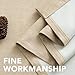 H.VERSAILTEX Linen Blackout Curtain 84 Inches Long for Bedroom/Living Room Thermal Insulated Grommet Linen Look Curtain Drapes Primitive Textured Burlap Effect Window Drapes 1 Panel - Heather Beige
