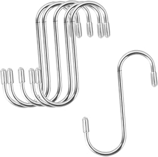 Alipis Clothes Rack Heavy Duty S Hooks 10pcs Heavy Duty Hanger Towel Hook Utility Hooks Hanging Hooks Hook up Storage Rack Stainless Steel Clothes Hanger