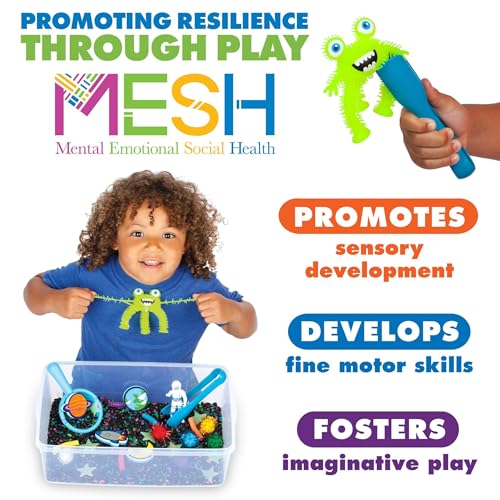 Image of Creativity for Kids Sensory Bin: Outer Space Toys - Preschool and Toddler Sensory Toys, Kids Gifts for Boys and Girls Ages 3-5+, 10.25 x 14.5 x 4.75 inches